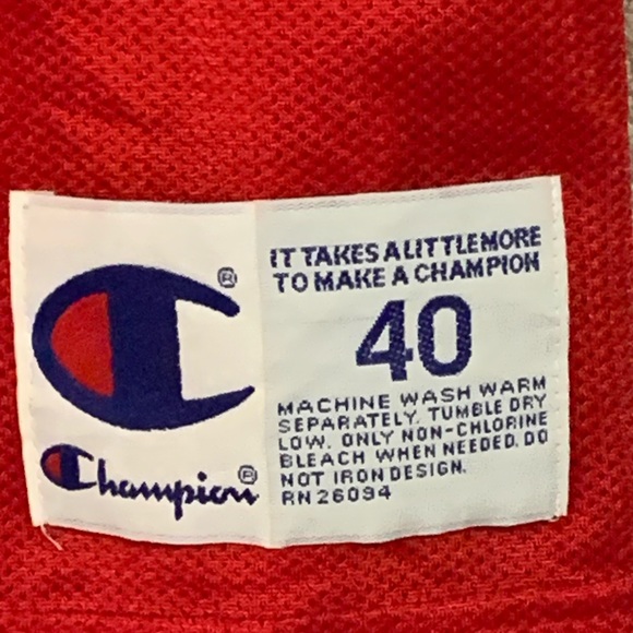 Vintage Champion Bulls Dennis Rodman, Super Rare Men Med size 40!! Send Offers! - Picture 4 of 10